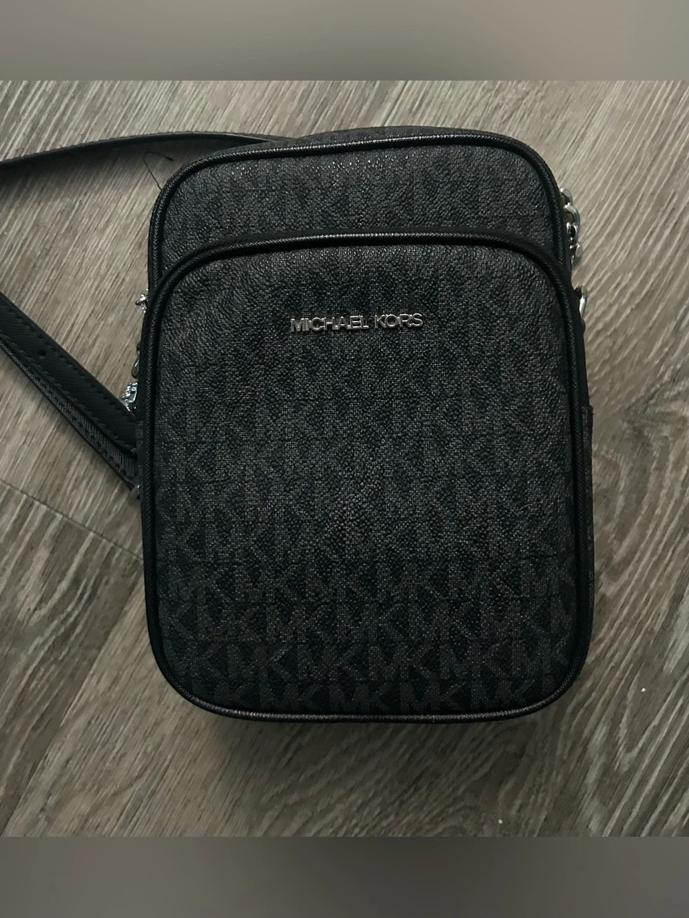 Michael Kors Black Logo-Print Belt Bag